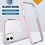 Ntech Hoesje Geschikt voor iPhone 12 / 12 Pro Hoesje - Transparant Anti Shock backcover met Bumper Roze