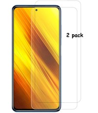 Ntech xiaomi Poco X3 Screenprotector / Glazen tempered glass 2pack