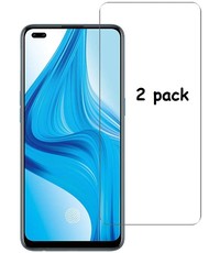 Ntech Oppo F17 Pro Screenprotector, Oppo F17 Pro Tempered Glass HD Clear Screen 2 pack
