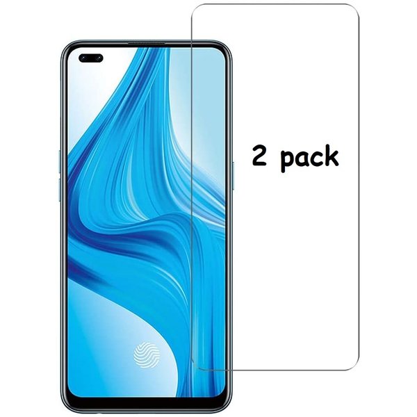 Ntech Geschikt voor Oppo F17 Pro Screen Protector, Geschikt voor Oppo F17 Pro Tempered Glass HD Clear Screen 2 pack