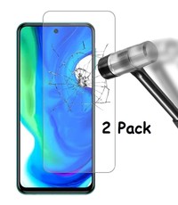 Ntech Xiaomi Poco M2 Screenprotector, Xiaomi Poco M2 Tempered Glass Screenprotector 2 pack