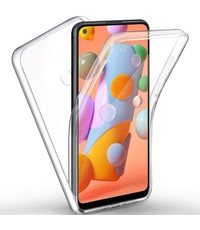 Ntech Ntech -Dual TPU Case 360° Hoesje 2 in 1 Case - Samsung Galaxy A20S Transparant