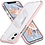 Ntech Hoesje Geschikt voor iPhone 12 Pro Max Hoesje Transparant Anti Shock - backcover met Bumper Rose