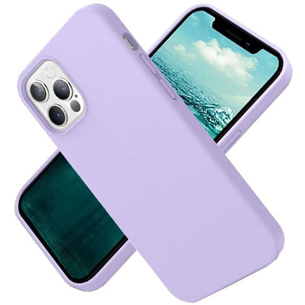 Ntech Nano Hoesje siliconen Backcover - Soft TPU case  Geschikt voor iPhone 12 Pro Max (6.7 inch) - Lila