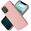 Ntech Nano Hoesje siliconen Backcover - Soft TPU case  Geschikt voor iPhone 12 Pro Max (6.7 inch) - Lich Rose