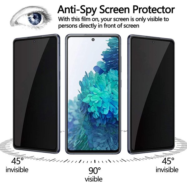 Ntech Geschikt voor Samsung Galaxy S20 FE / S20 FE 5G Anti Spy tempered glass - Privacy Screen Protector