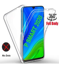 Ntech Huawei P Smart 2020 Hoesje 360° TPU 2 in 1 Case Transparant ( Voor en Achter)