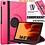 Ntech Hoes Geschikt voor Samsung Galaxy Tab A7 Hoes - 10.4 inch - (2020/2022) - bookcase draaibaar - Pink