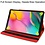 Ntech Hoes Geschikt voor Samsung Galaxy Tab A7 Hoes - 10.4 inch - (2020/2022) - bookcase draaibaar - Rood