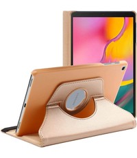 Ntech Samsung Galaxy Tab A7 360 draaibare Hoesje Goud