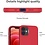 Ntech Hoesje Geschikt voor iPhone 12 Mini Hoesje Nano siliconen Backcover - Soft TPU case met micro fiber - Rood