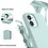 Ntech Hoesje Geschikt voor iPhone 12 Mini Hoesje - Nano siliconen Backcover - Soft TPU case met microvezel - Mint Groen