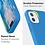 Ntech Hoesje Geschikt voor iPhone 12 Mini Hoesje - Nano siliconen Backcover - Soft TPU case met microvezel - Turquoise