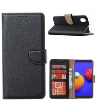 Ntech Samsung Galaxy A01 Core Hoesje - Samsung Galaxy A01 Core book case met Pasjeshouder - Zwart