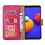 Ntech Hoesje Geschikt Voor Samsung Galaxy A01 Core Hoesje  book case met Pasjeshouder - Pink