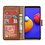 Ntech Hoesje Geschikt Voor Samsung Galaxy A01 Core Hoesje  book case met Pasjeshouder - Bruin