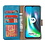 Ntech Hoesje geschikt voor Moto G9 Play Hoesje, Hoesje geschikt voor Moto G9 Hoesje, Hoesje geschikt voor Moto E7 Plus Hoesje met Pasjeshouder - Blauw