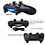 Ntech Bluetooth Gamepad Controller voor Playstation 4 / Windows (via kabel) & PS3 oplaadbaar - Zwart