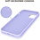 Ntech Hoesje Geschikt voor iPhone 12 Mini Hoesje - Soft Nano siliconen cover TPU backcover - Lila met 1x Screenprotector