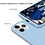 Ntech Hoesje Geschikt voor iPhone 12 Mini Hoesje - Soft Nano siliconen cover TPU backcover - Licht Blauw met 1x Screenprotector