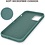 Ntech Hoesje Geschikt voor iPhone 12 Mini Hoesje - Soft Nano siliconen cover TPU backcover - Pine Groen met 1x Screenprotector