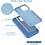 Ntech Hoesje Geschikt voor iPhone 12 Mini Hoesje - Soft Nano siliconen cover TPU backcover - Turquoise met 1x Screenprotector