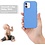 Ntech Hoesje Geschikt voor iPhone 12 Mini Hoesje - Soft Nano siliconen cover TPU backcover - Turquoise met 1x Screenprotector