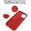 Ntech Hoesje Geschikt voor iPhone 12 Mini Hoesje - Soft Nano siliconen cover TPU backcover - Rood met 1x Screenprotector