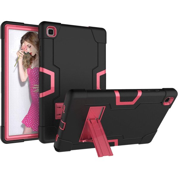 Ntech Ntech Armor Kickstand Case Hoes Geschikt voor Samsung Galaxy Tab A 10.1 (2019) - Zwart / Pink