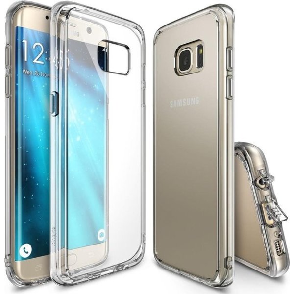 Merkloos Ntech - Galaxy S7 Edge soft TPU cover crystal clear slim tranparant Anti Slip hoesje