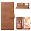 Ntech Hoesje Geschikt voor Oppo Reno 4 Lite / A73 / F17 Pro Hoesje met Pasjeshouder booktype case / wallet cover Bruin