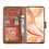 Ntech Hoesje Geschikt voor Oppo Reno 4 Lite / A73 / F17 Pro Hoesje met Pasjeshouder booktype case / wallet cover Bruin