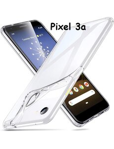 Ntech Google Pixel 3a Hoesje siliconen - Pixel 3a Hoesje Dun TPU Transparant