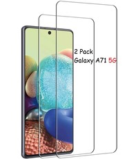 Ntech Samsung Galaxy A71 5G Screenprotector Glazen / A71 5G Tempered Glass - 2 Stuks