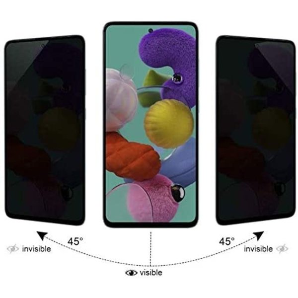 Ntech Geschikt voor Samsung Galaxy A71 5G Anti Spy Screen Protector / Privacy glass