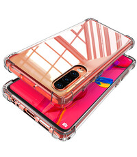 Ntech Huawei Y7p 2020 siliconen Case Hoes Shockproof Cover - Transparant
