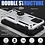 Ntech Hoesje Geschikt voor iPhone 12 Mini hoesje - Hardcase - Tough armor ring Zilver + 2 stuks screenprotector