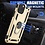 Ntech Hoesje Geschikt voor iPhone 12/12 Pro hoesje - Hardcase - Tough armor ring Goud + 2 stuks screenprotector