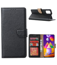 Ntech Samsung Galaxy A42 5G hoesje bookcase zwart - Samsung Galaxy A42 wallet case portemonnee hoes cover
