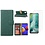 Ntech Hoesje Geschikt Voor Samsung Galaxy A01 Core Hoesje met Pasjeshouder booktype case / wallet cover Groen  2 pack Screenprotector / tempered glass