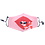 Merkloos Mondkapje wasbaar - verstelbaar - 100% Katoen - Roze - Lippen