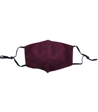 Merkloos Mondkapje wasbaar - verstelbaar - met ruimte voor Filter - Bordeaux Rood