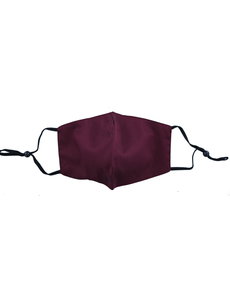 Merkloos Mondkapje wasbaar - verstelbaar - met ruimte voor Filter - Bordeaux Rood