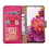 Ntech Hoesje Geschikt Voor Samsung Galaxy S20 FE hoesje - bookcase Pink - Galaxy S20 FE wallet case portemonnee hoesje - S20 FE book case hoes cover Met 2X screenprotector / tempered glass