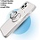 Ntech Hoesje Geschikt voor iPhone 12 Mini Luxe hoesje Backcover case Metalen Ring houder - Transparant