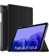 Ntech Samsung Galaxy Tab A7 Trifold Bookcase Zwart