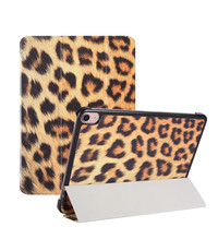 Ntech iPad 2021 hoes - iPad 2020 hoes - iPad 2019 hoes Smart Case / Trifold Bookcase - Luipaard