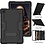 Ntech Hoes Geschikt voor Samsung Galaxy Tab A7 Hoes Shockproof case - 10.4 inch - (2020/2022) - Kickstand Hybride Armor - Zwart