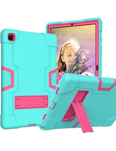 Ntech Samsung Galaxy Tab A7 Kickstand Hybride Armor Aqua / Pink