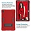 Ntech Hoes Geschikt voor Samsung Galaxy Tab A7 Hoes Shockproof case - 10.4 inch - (2020/2022) - Kickstand Hybride Armor - Rood